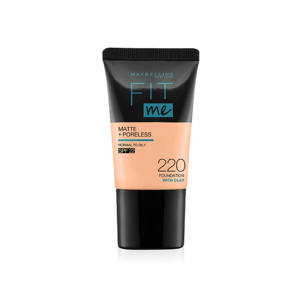 Maybelline New York Fit Me Mtte + Poreless Normal To Oily Foundation With Clay 220 18ml Makeup and Accessories Maybelline Newyork