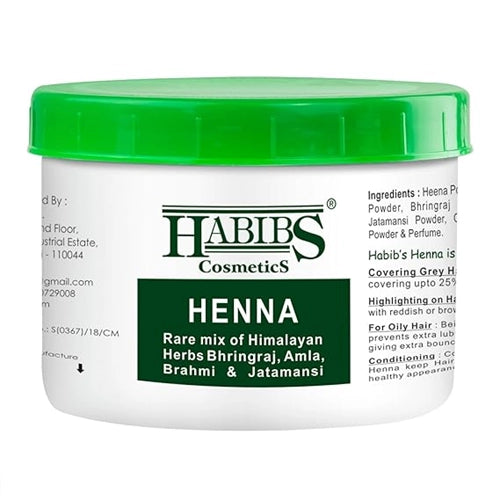 HABIBS Henna Hair Colour With Bhringraj, Amla, Brahmi, Jatamansi 200gm