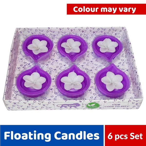 Floating Candle 6 Pcs Birthday Supplies Aakar