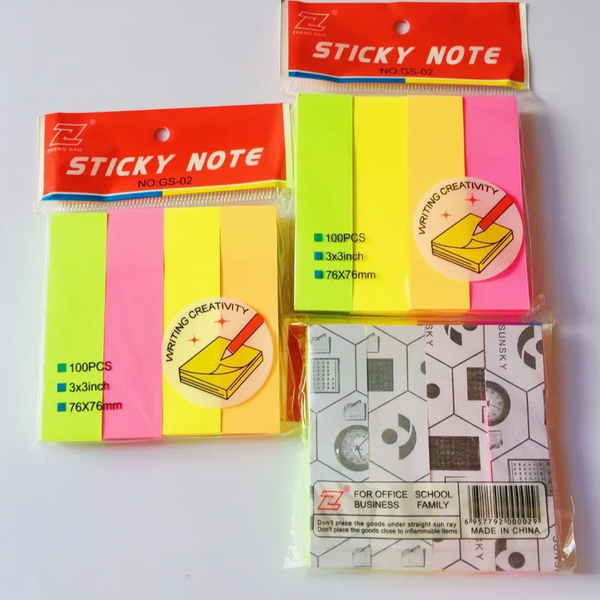 Sticky Notes GS-02 100pcs Art And Craft Neha Nx