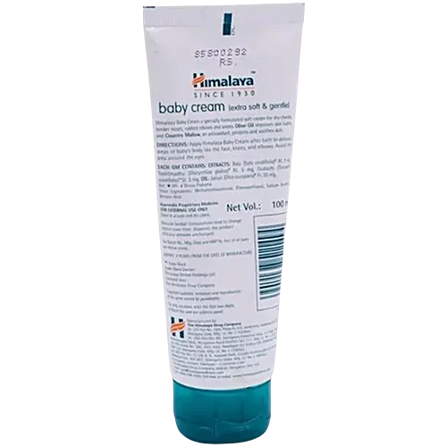 Himalaya Baby Cream - Extra Soft & Gentle, Paraben Free, 100 ml Tube simple Himalaya Baby Care