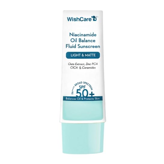 Wishcare 5% Niacinamide Oil Balance Fluid Sunscreen 50gm simple Wishcare