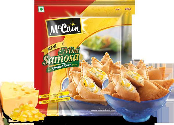 Mccains New Mini Samosa Cheese Corn 240g Frozen Food Mccains