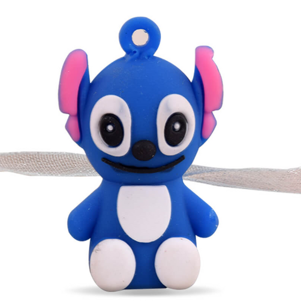 Key Rubber Keyring Mix Small Blue Teddy Sm 1p Gift Shop keyring