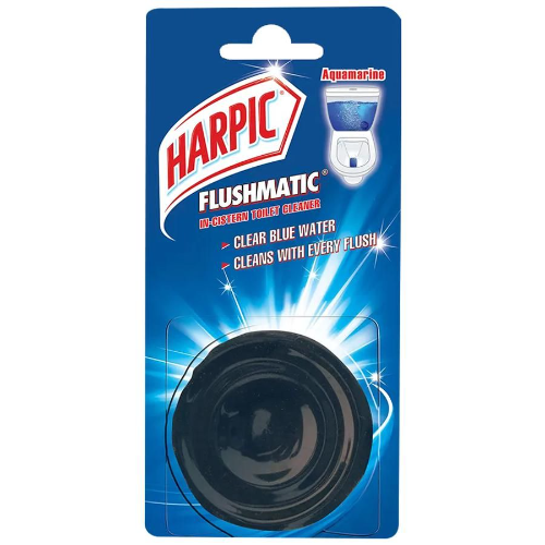 Harpic Flushmatic In-Cistern Toilet Cleaner Blocks - Aquamarine, 50 g Home And Kitchen Care Harpic (RB)