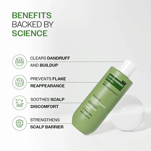 Bare Anatomy Anti Dandruff Shampoo with Salicylic Acid & Biotin- 250ml simple Bare Anatomy