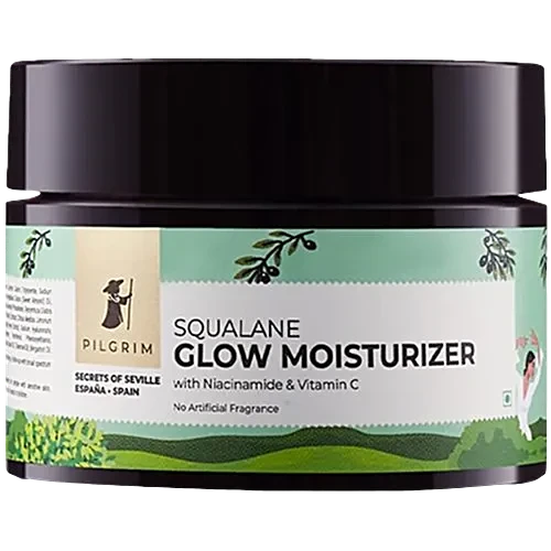 Pilgrim Squalane Glow Moisturiser With Niacinamide & Vitamin C, 50 g simple pilgrim