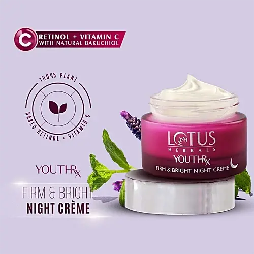 Lotus Herbals YouthRx Firm & Bright Night Cream (50g) simple Lotus