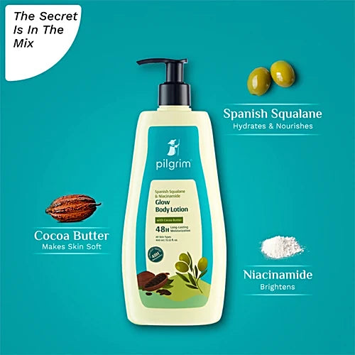 Pilgrim Spanish Squalane & Niacinamide Glow Body Lotion 400 ml simple pilgrim