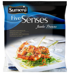 Sumeru Five Senses Jumbo Prawns 250gm Frozen Food Sumeru