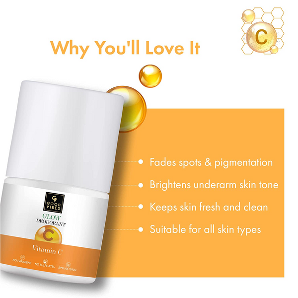 Good Vibes Glow Deorant Vitamin C 50ml Fragrance Good Vibes
