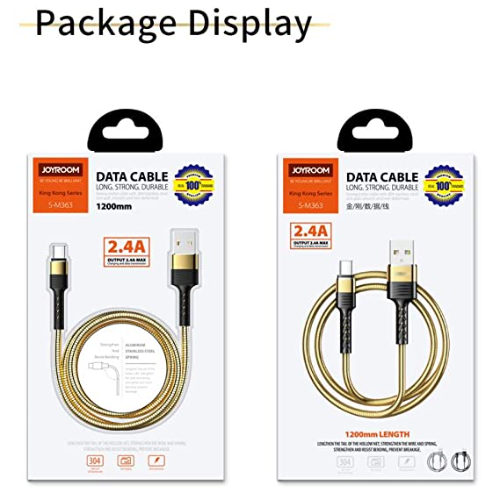 Joyroom data cable long strong durable1200mm S-M363 1pcs Electronics Joyroom