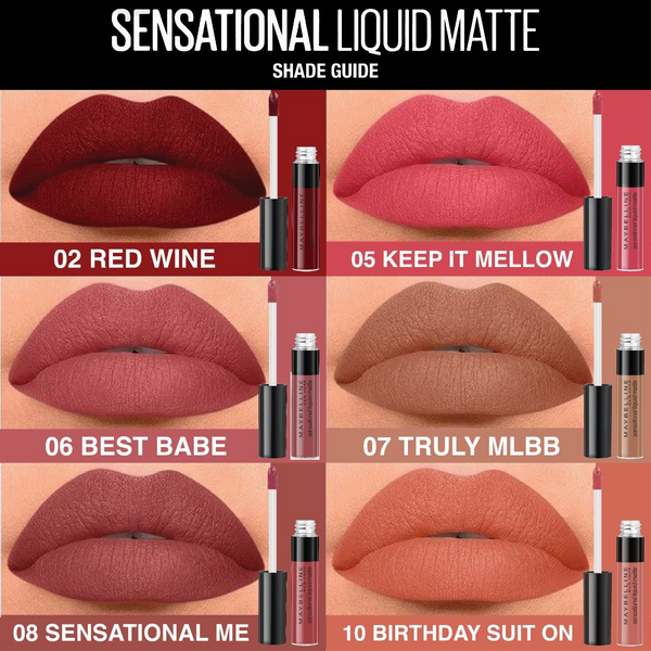 Maybelline New Yourk Sensational Liquid Matte Color 7ml Makeup and Accessories Maybelline Newyork