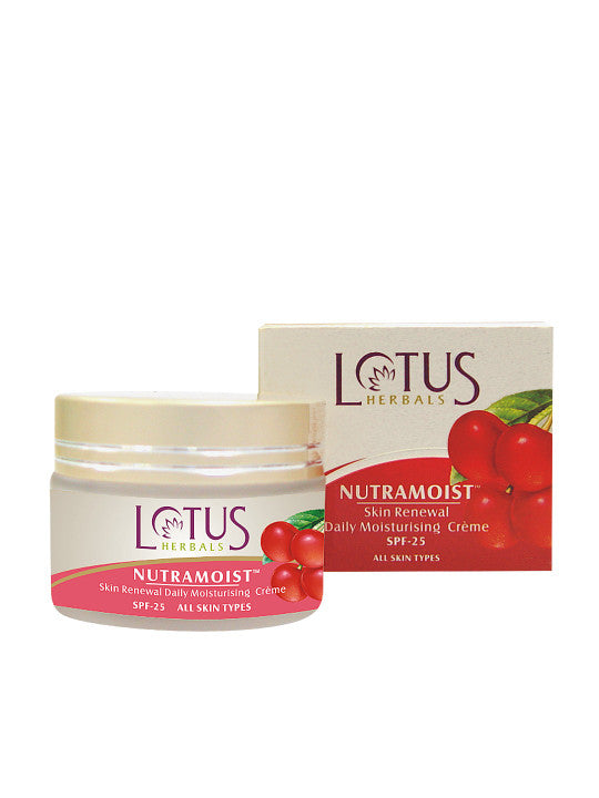 Lotus Herbals Nutramoist Skin Renewal SPF 25 Daily Cream 50g simple Lotus
