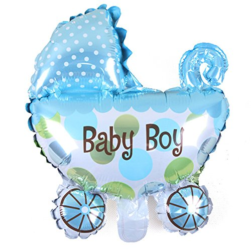 BG Baby Boy Foil Baloon Carrycot MNI Birthday Supplies Birthday Goodies