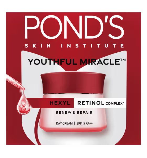 Ponds YOUTHFUL MIRACLE Day Cream SPF15 PA++, 35g simple Ponds