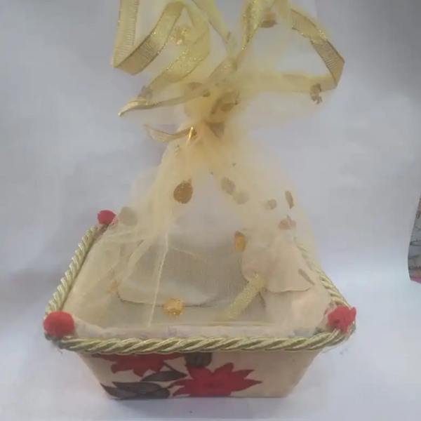 Square Valvet 9inch Paking Tokri Gift Shop Neha Nx