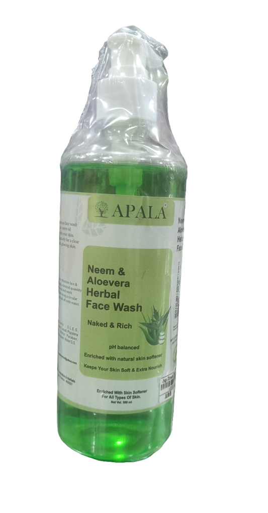 Apala Aloevera herbal Face wash 500ml