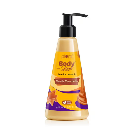 Plum Body lovin Vanilla Caramello Body Wash (240 ml) simple plum