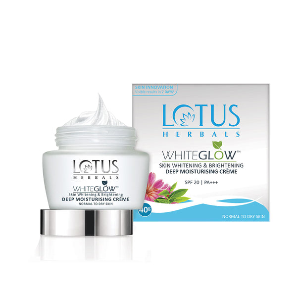 Lotus Herbals WhiteGlow Deep Moisturising Face Cream (60g) simple Lotus
