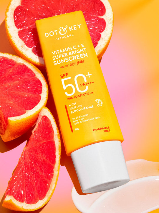 Dot & Key Vitamin C + E Super bright Sunscreen SPF 50 PA+++ 50g simple Dot&Key