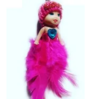 Key Fancy Keyring Mix Para Doll With CAP Gift Shop keyring