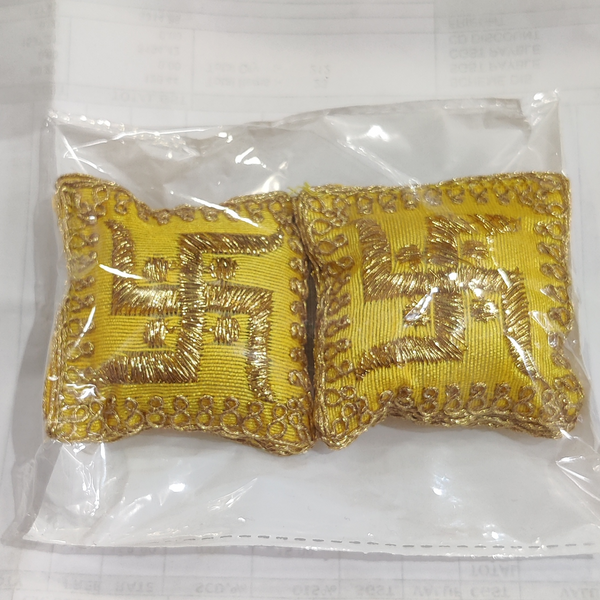 Shubh Labh Swastik Cushion 2p Art And Craft Neha Nx