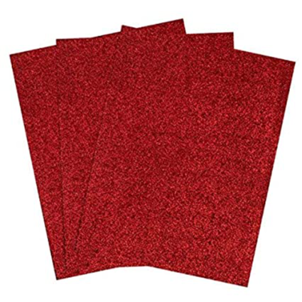 Glitter Foam Sheet A2 1p Red Art And Craft Neha Nx