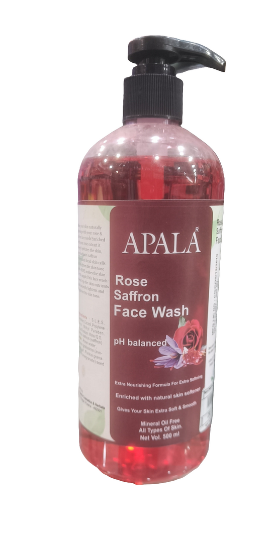 Apala Rose Saffron Face wash 500ml