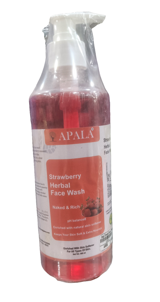 Apala Strawberry Herbal Face wash 500ml