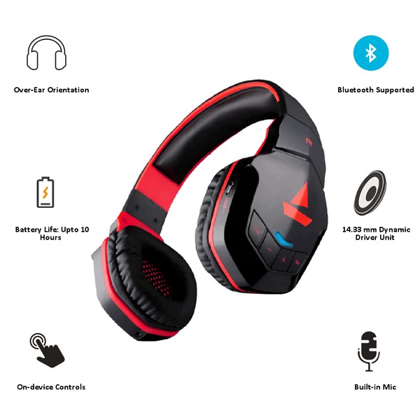 Boat Rockerz 518 Wireless Headphone Electronics Paper Boat