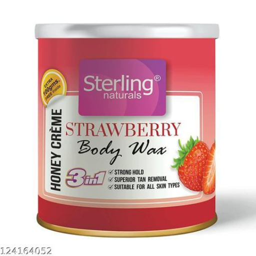 Sterling Naturals Strawberry Body Wax 700g Beauty Parlour and Salon Store Sterling