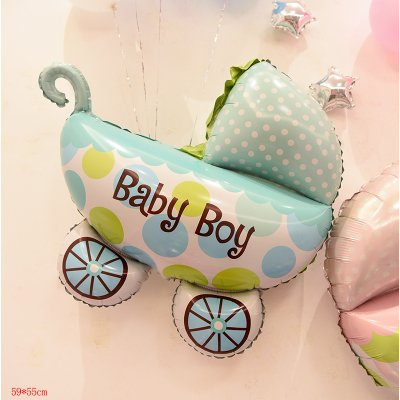BG Baby Boy Foil Baloon Carrycot MNI Birthday Supplies Birthday Goodies